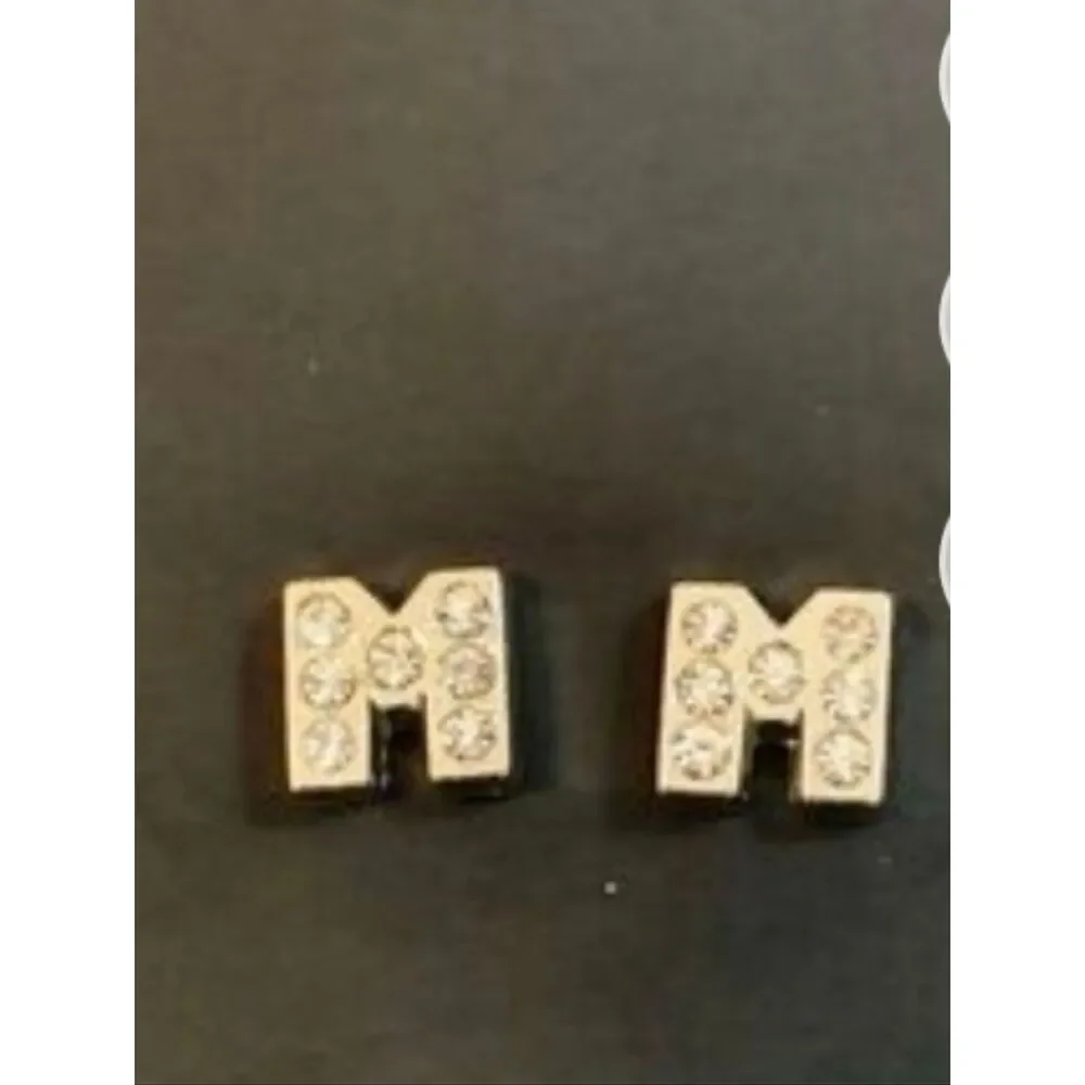 Letter M Bling Charm For Floating Lockets